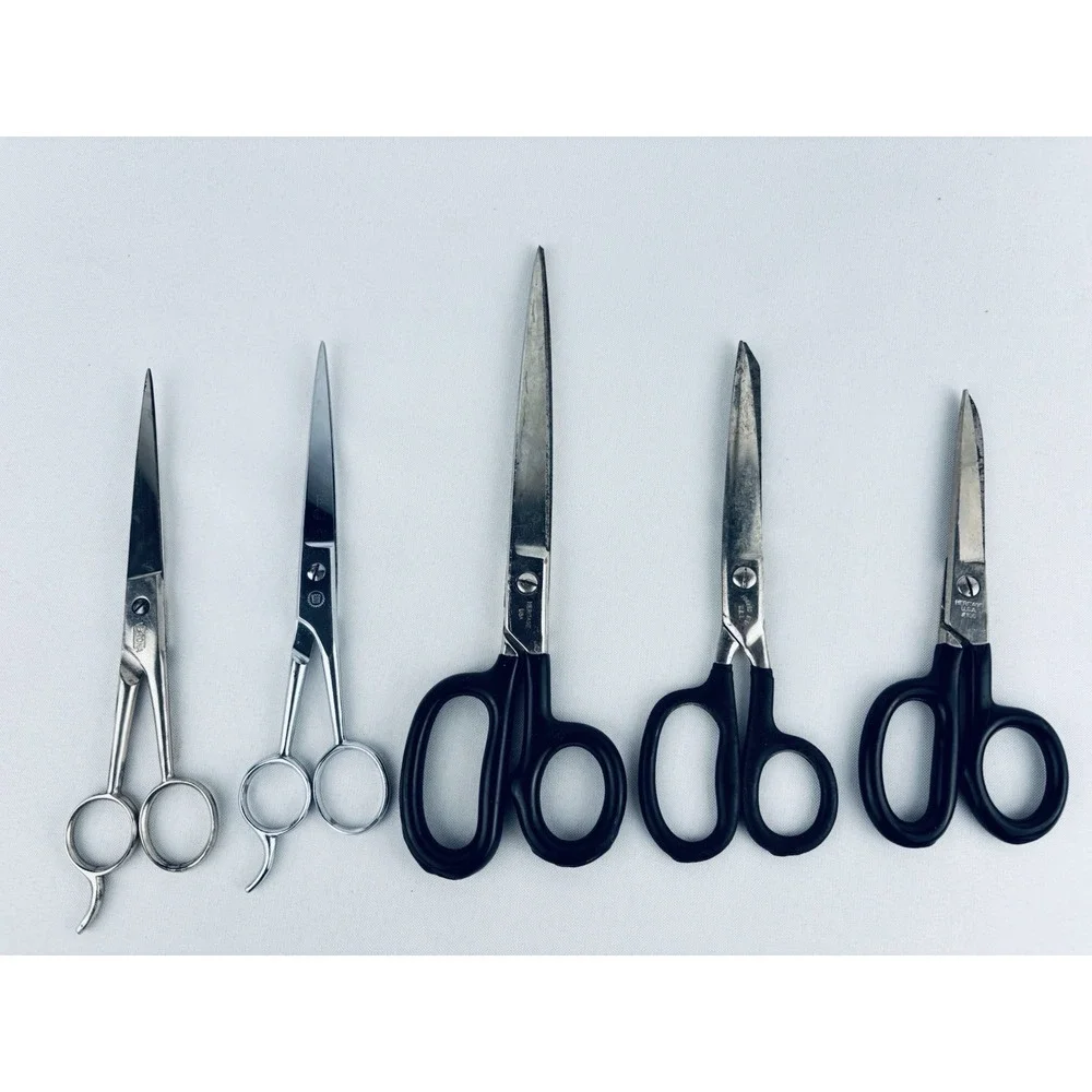Lot Of Vintage Scissors - Hair- Fabric - Heritage - Verona - USA - Italy Merrill